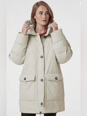 Helly Hansen Off White Women’s Arya Parka, Size Large NWT